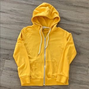 Yellow/Gold zip up hoodie sweatshirt 🐝